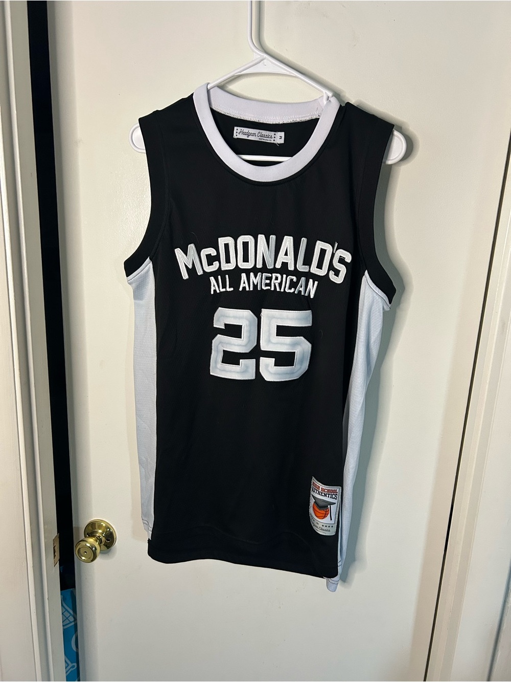 McDonald's All American #25 Black Basketball Jersey Ben Simmons medium